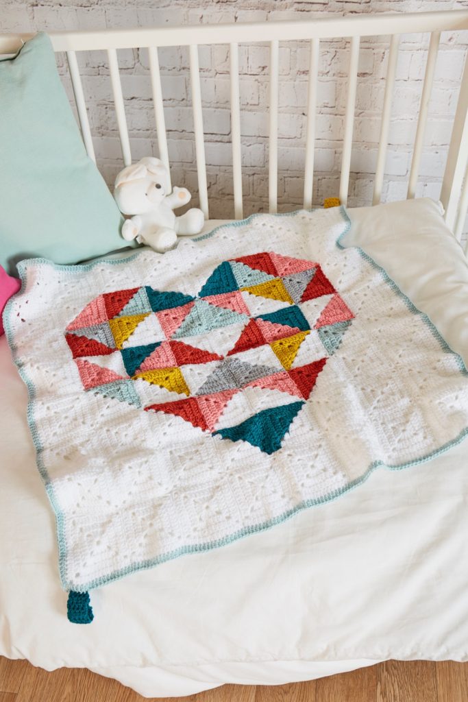 Geometric baby blanket
