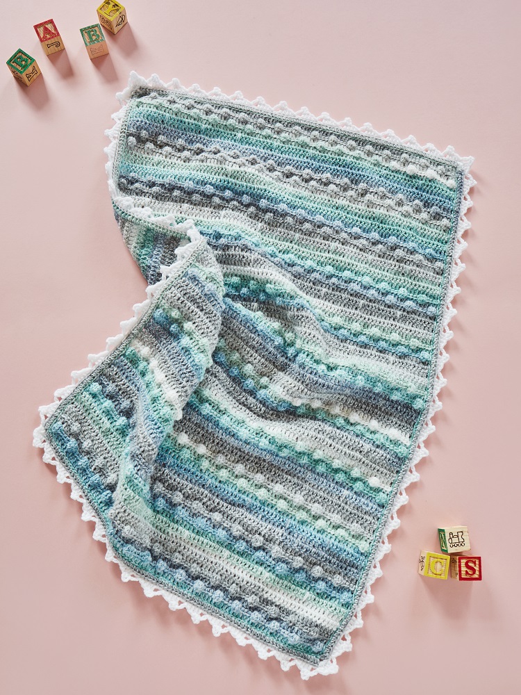 crochet baby blanket bobble stitch