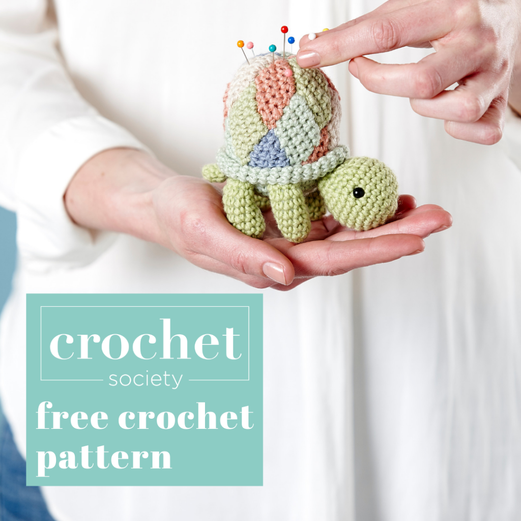 free crochet tortoise pattern pin cushion