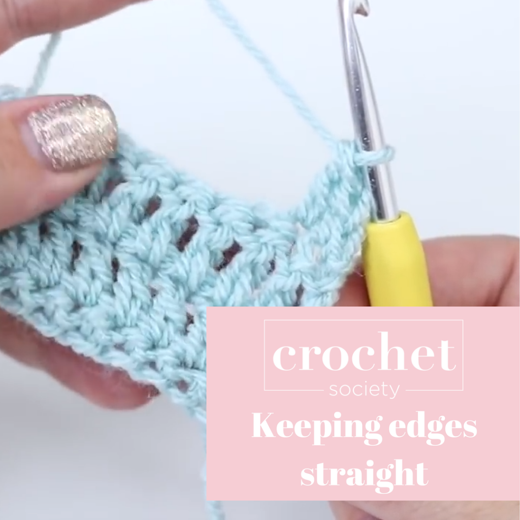 straight edges in crochet